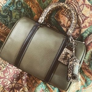 Coach ruby army green with snake not for sale for janreyess special
